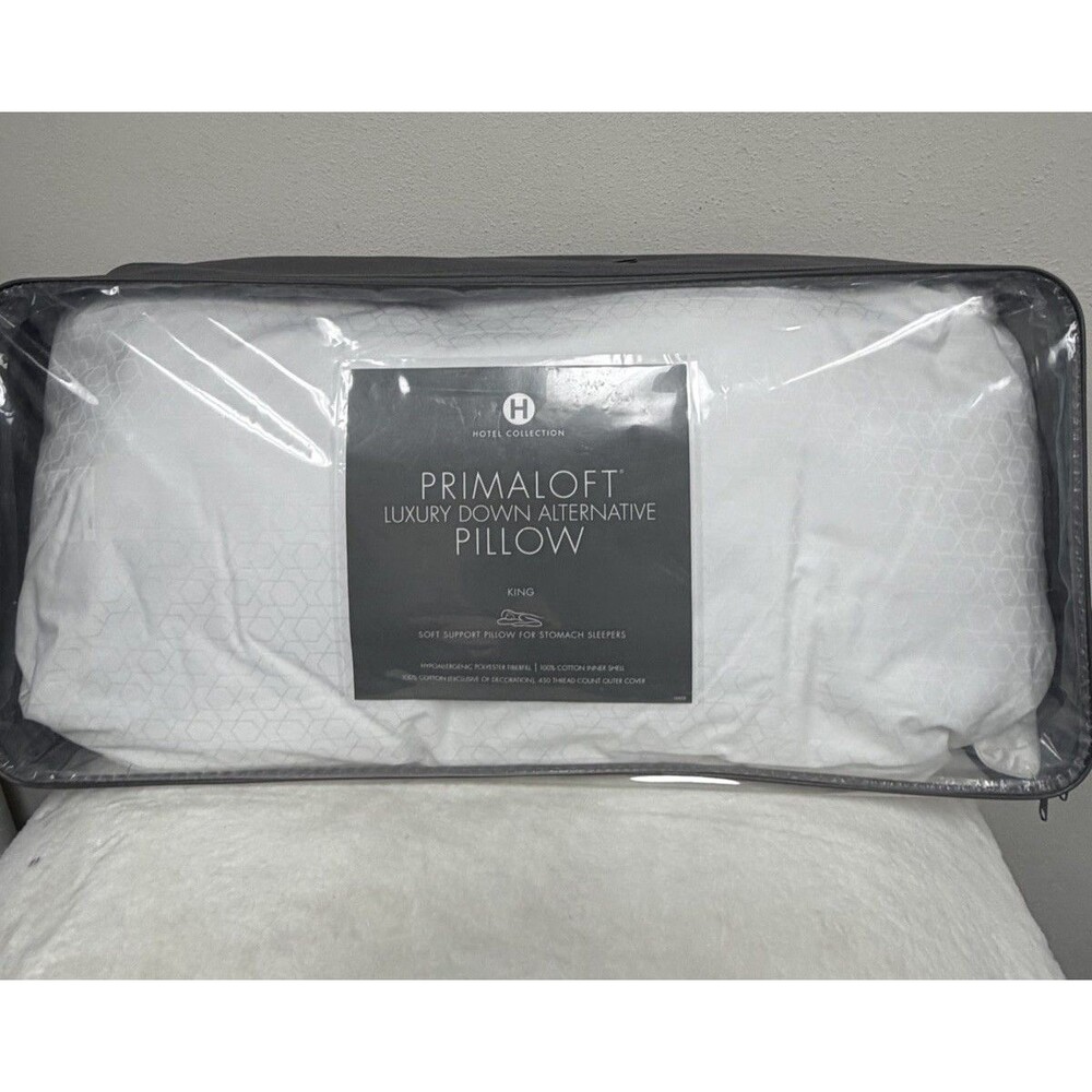 Hotel Collection Primaloft Luxury Down Alternative Soft (1) King Pillow